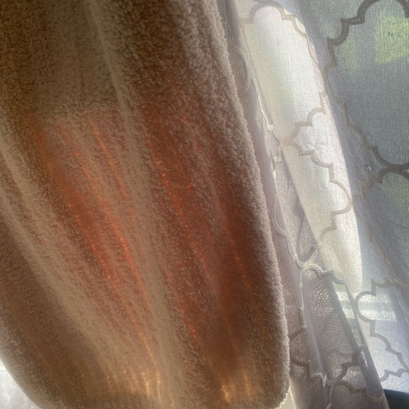 Pottery Barn Cream Plush cozy ribbed Robe - Picture 10 of 14